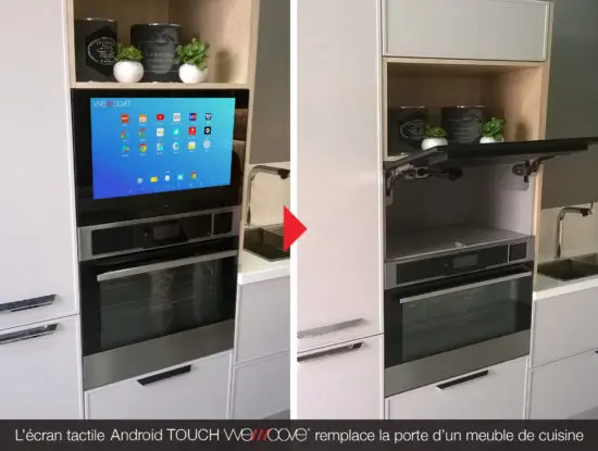 Pantalla táctil Android para la cocina (60 cm) - WEMOOVE TV