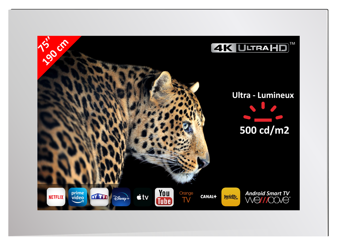 Smart TV Espejo Android 11 Ultra Brillante
