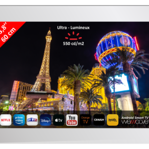 Smart TV Miroir 60 cm Android 11 Ultra Lumineux